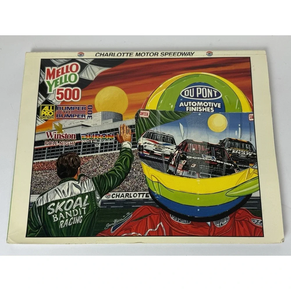 Lot of 2 Vintage NASCAR Programs 94 and 95 Rockingham & Charlotte Motor Speedway
